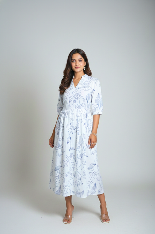 Indigo Bluebell Dress