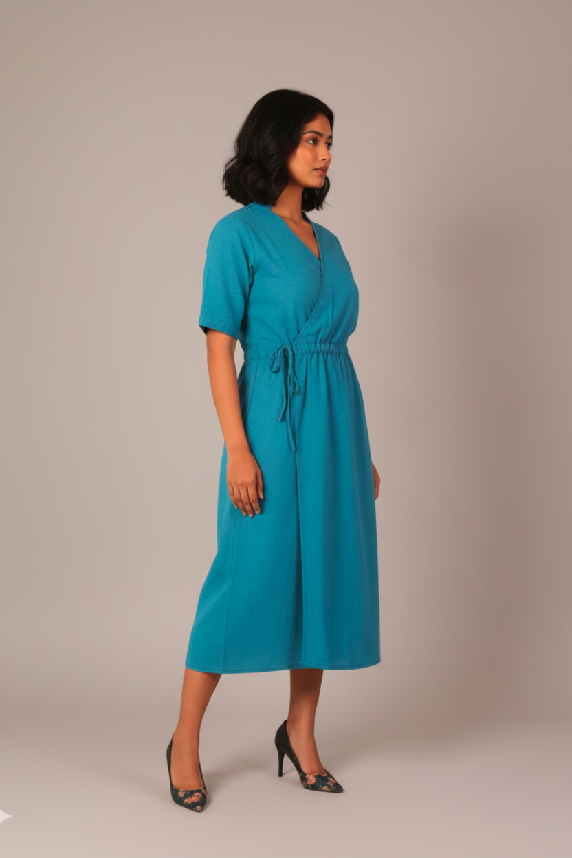 Aqua Ease Midi Dress