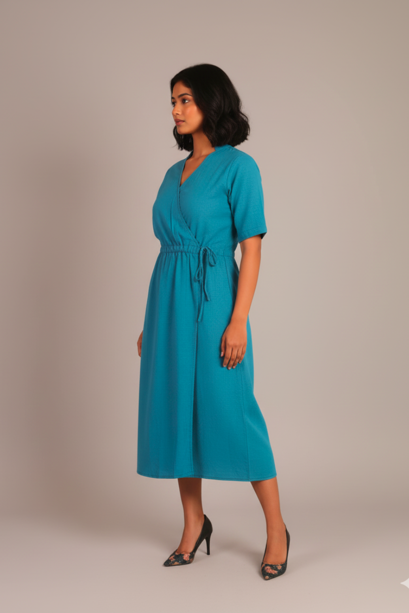 Aqua Ease Midi Dress
