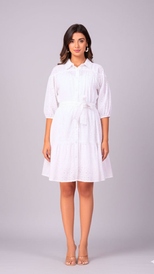 Audrey White Dress