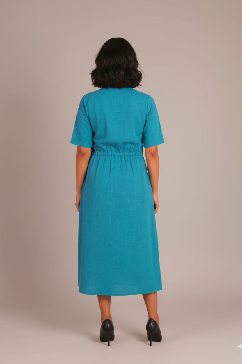Aqua Ease Midi Dress