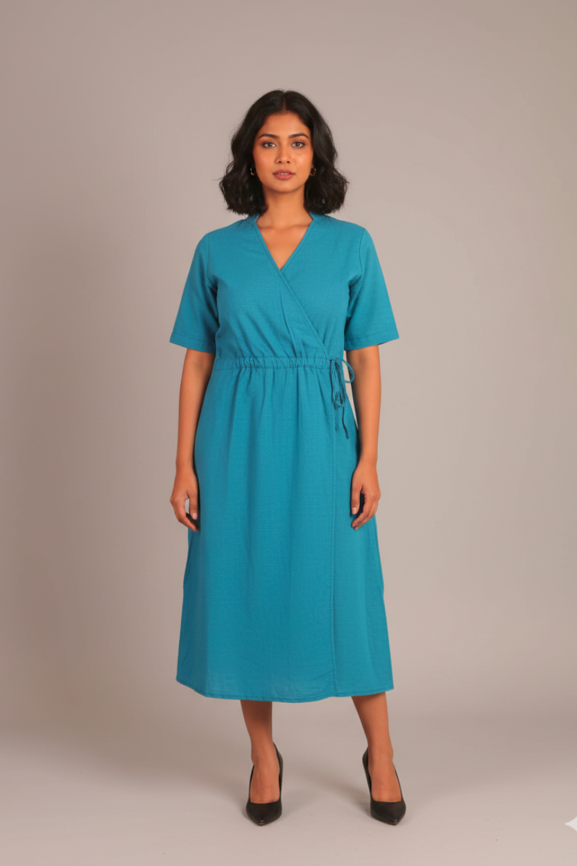Aqua Ease Midi Dress