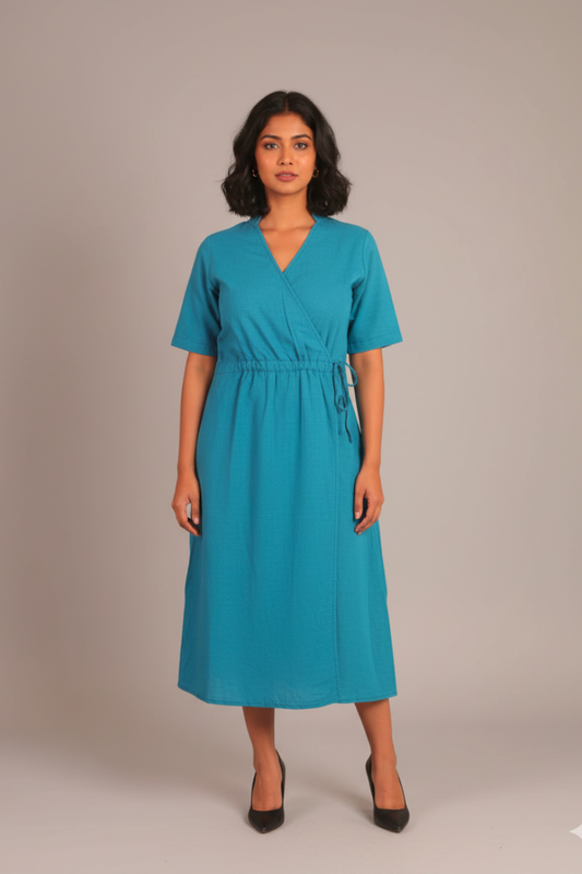 Aqua Ease Midi Dress