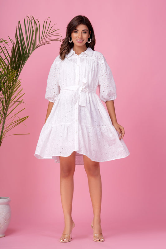 Audrey White Dress