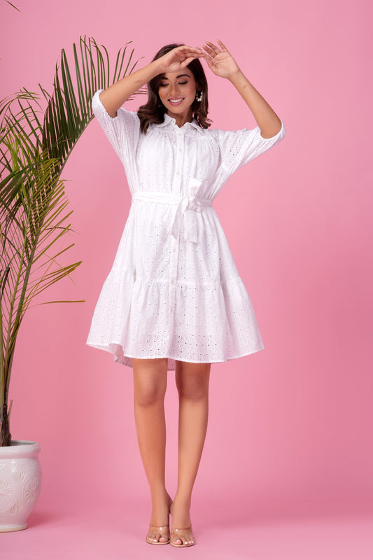 Audrey White Dress