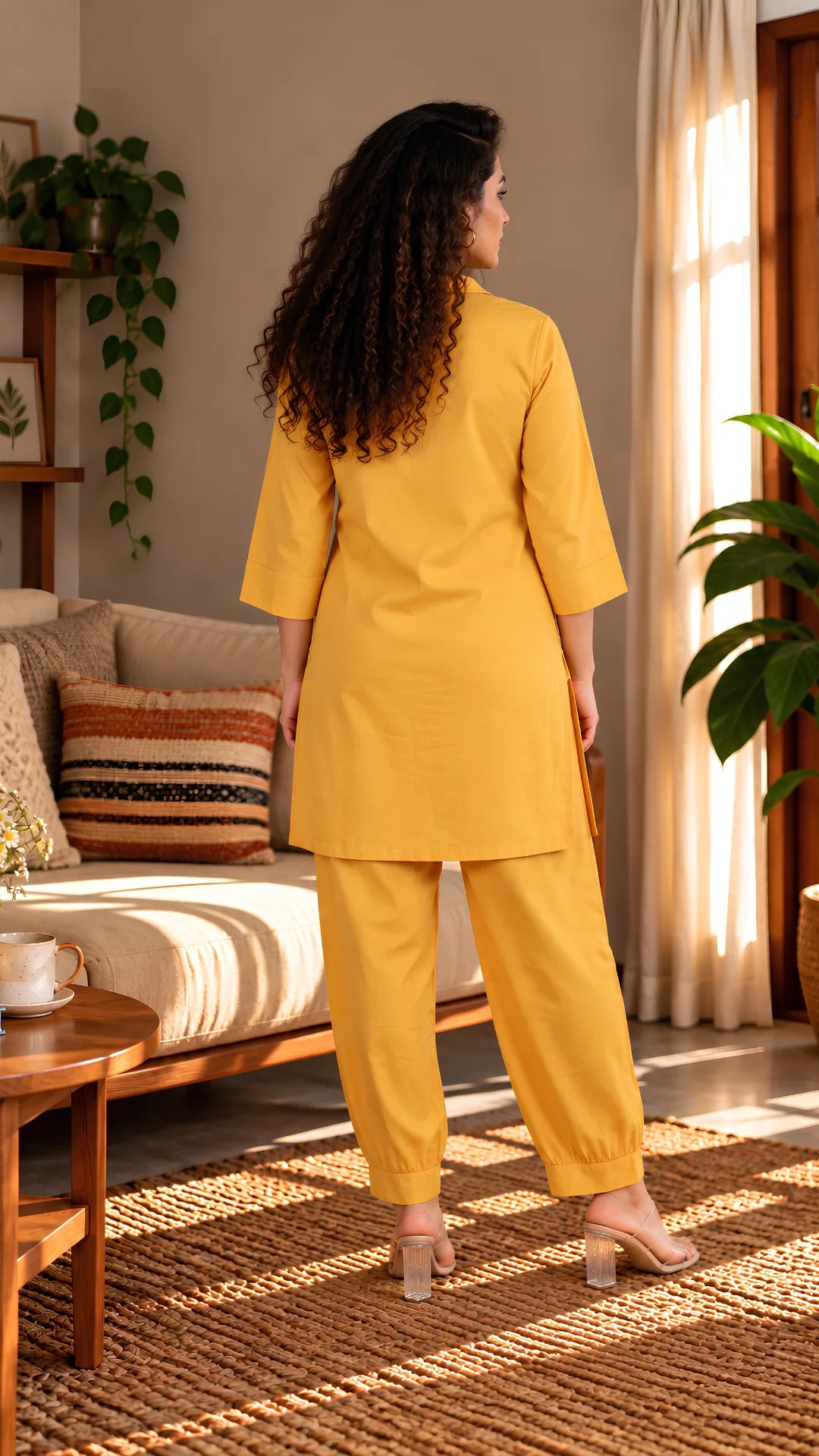 Marigold Kurta Styled Co-ord set