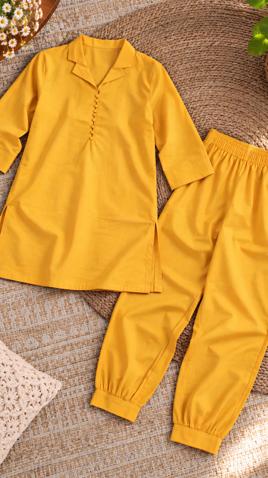 Marigold Kurta Styled Co-ord set