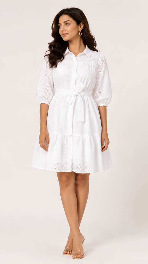 Audrey White Dress