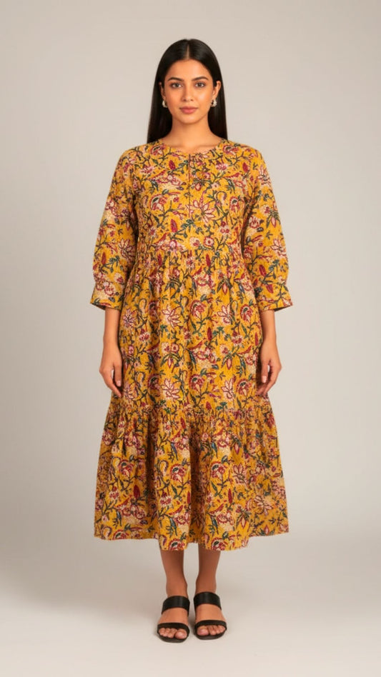 Sunlit Blossom Midi