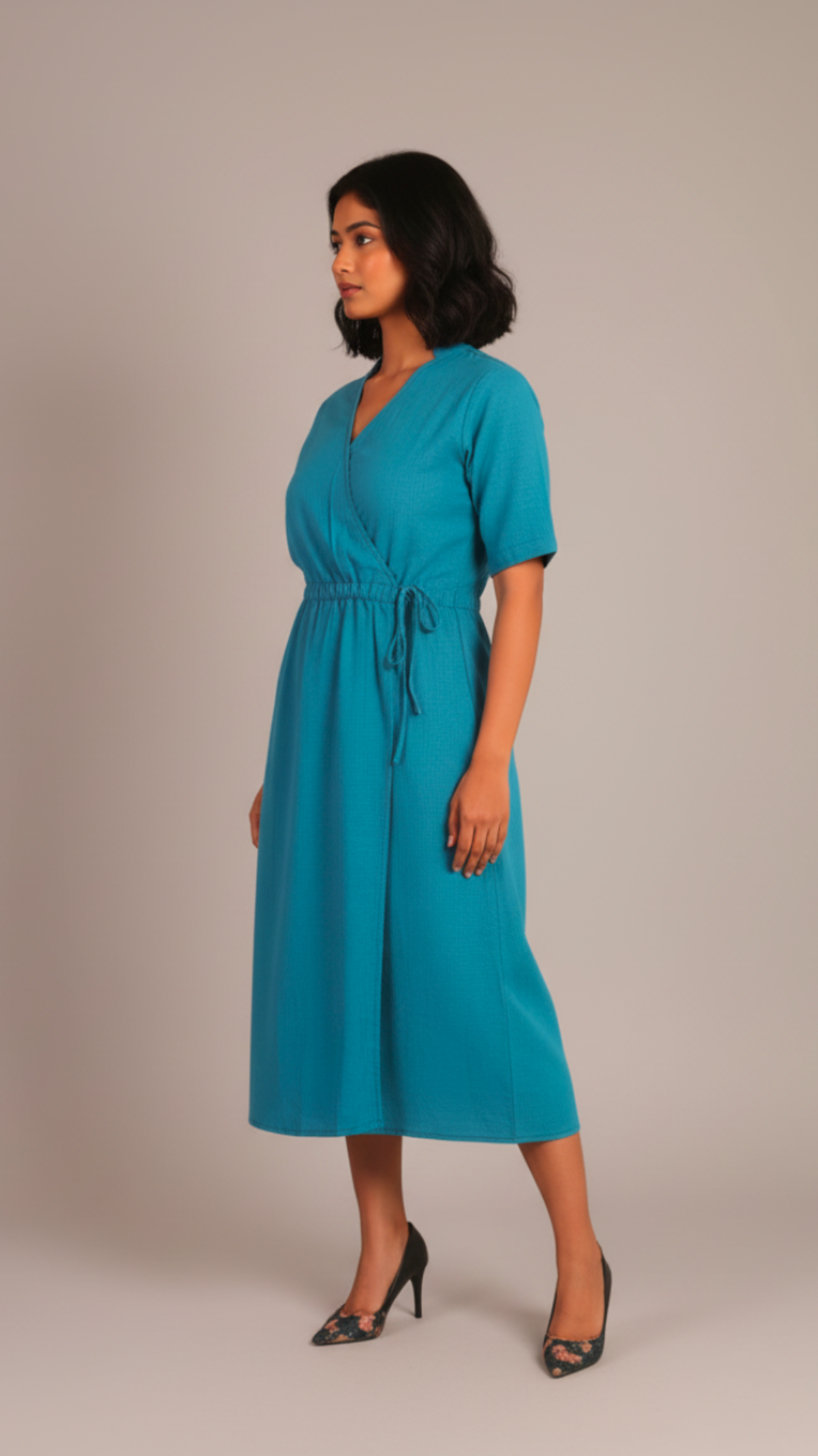 Aqua Ease Midi Dress