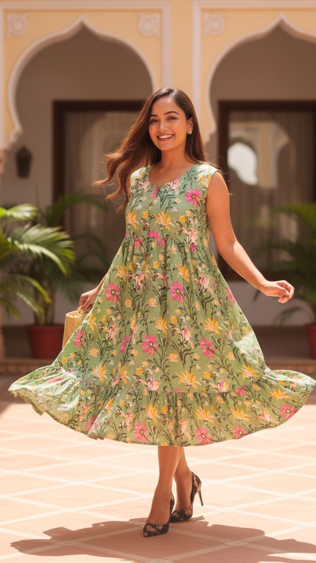 Garden Whispers Midi Dress