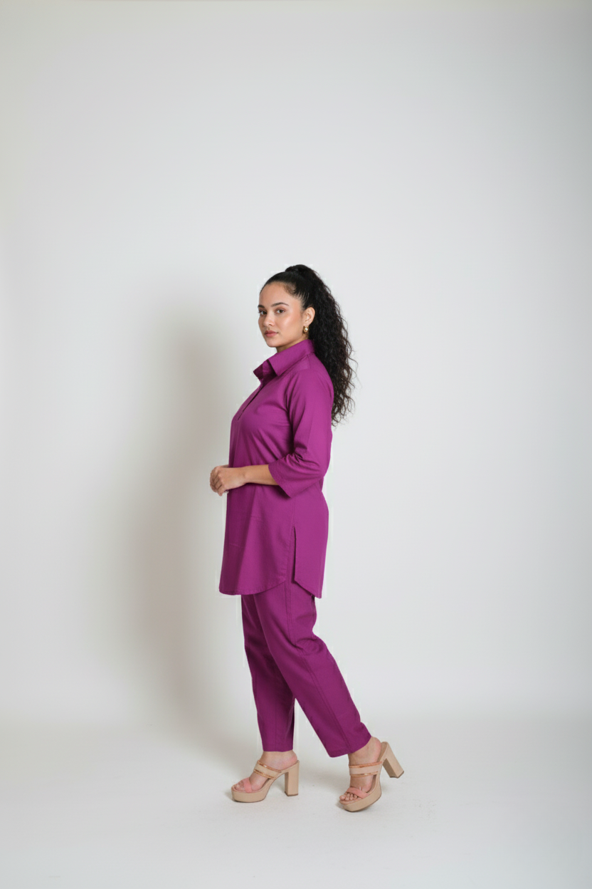 Plum Casual Set