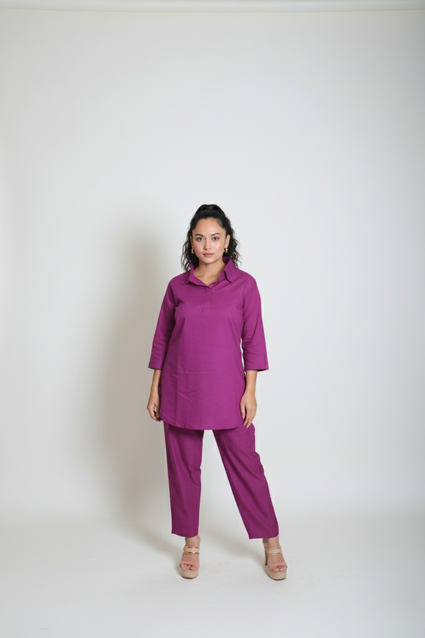 Plum Casual Set