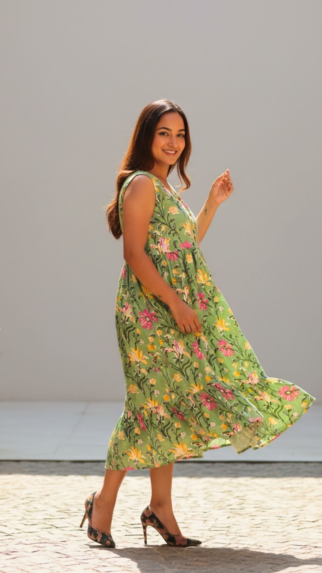 Garden Whispers Midi Dress