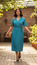 Aqua Ease Midi Dress