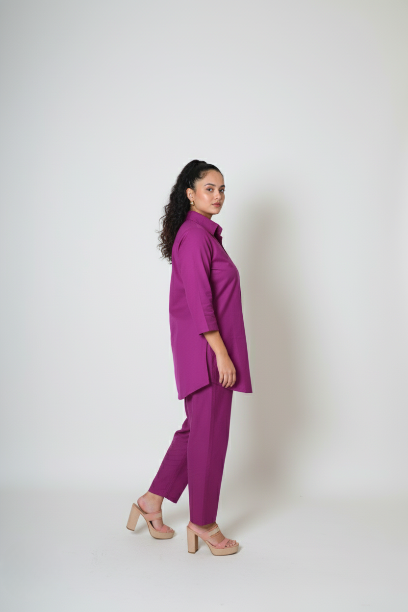 Plum Casual Set