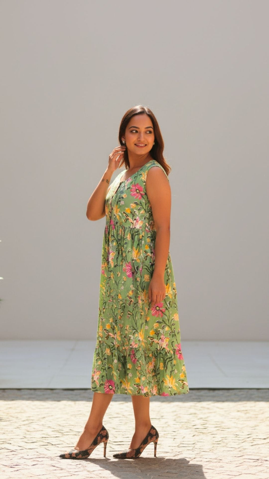 Garden Whispers Midi Dress