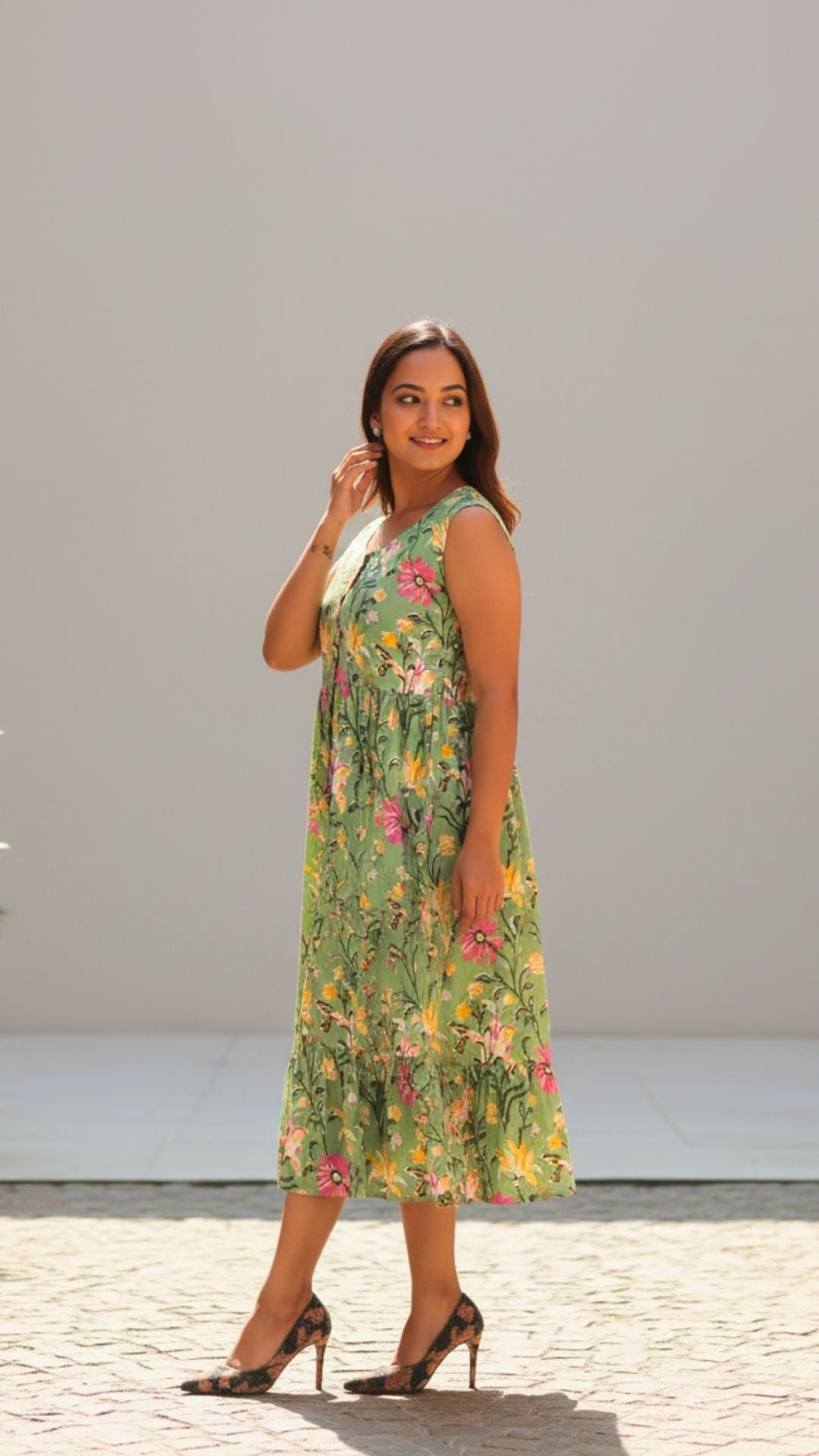 Garden Whispers Midi Dress