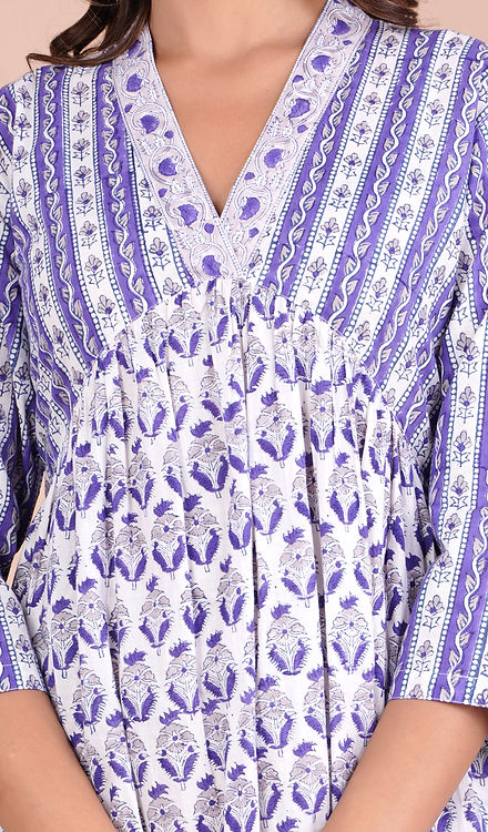 abstract floral dress zoom view