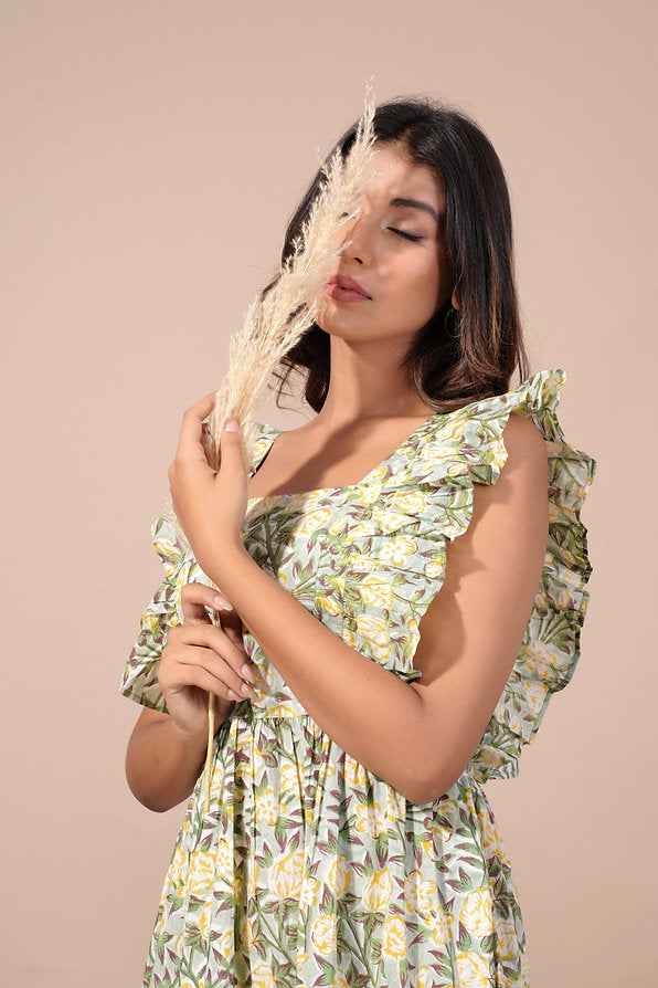 girl holding a flower