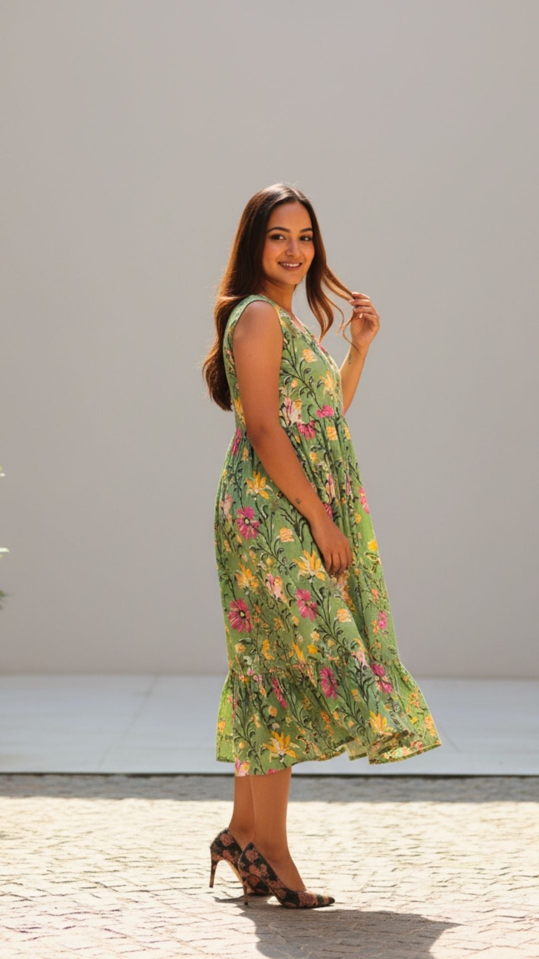 Garden Whispers Midi Dress