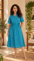 Aqua Ease Midi Dress