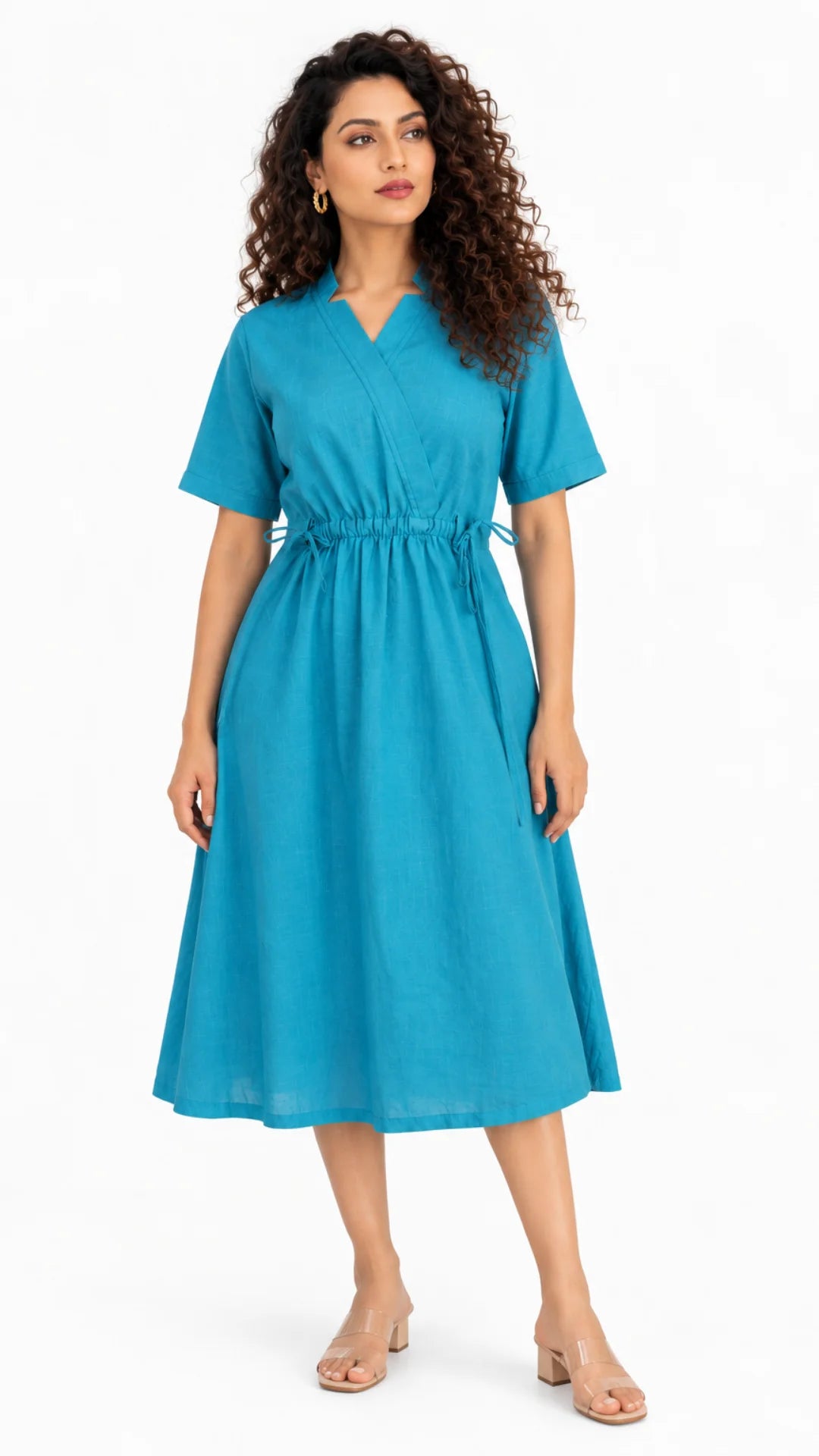 Aqua Ease Midi Dress