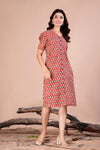 red midi front view