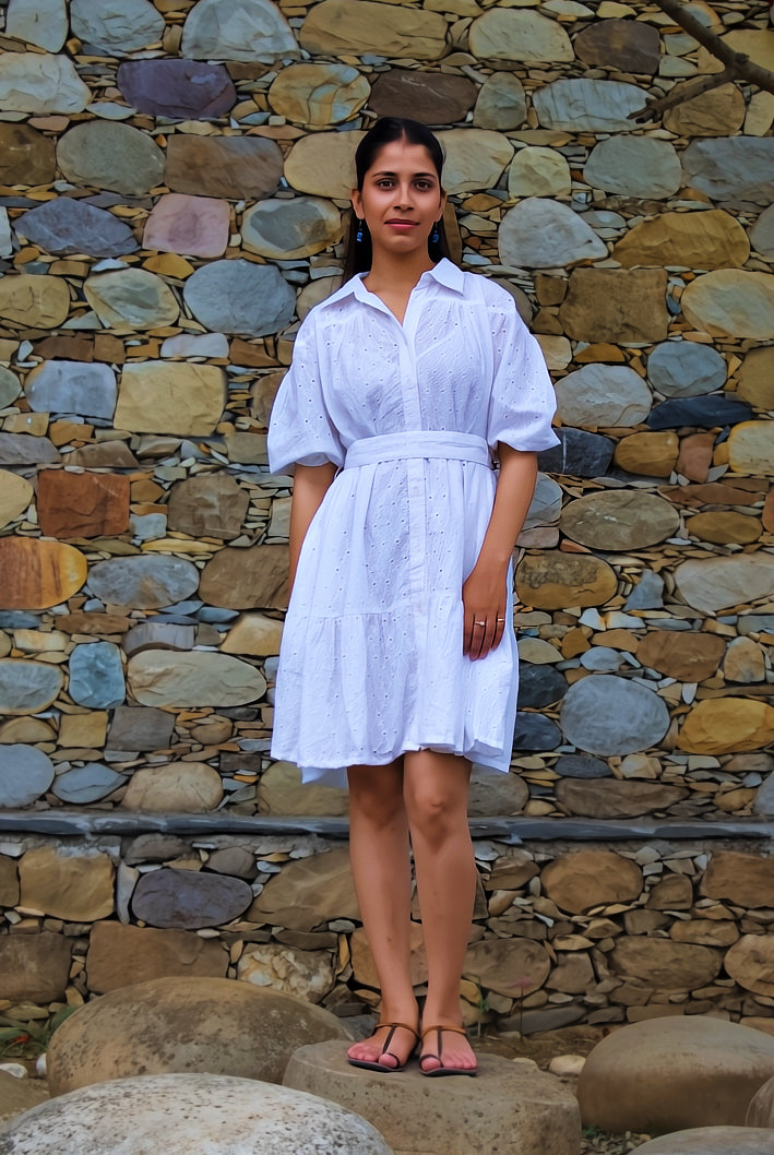 Audrey White Dress
