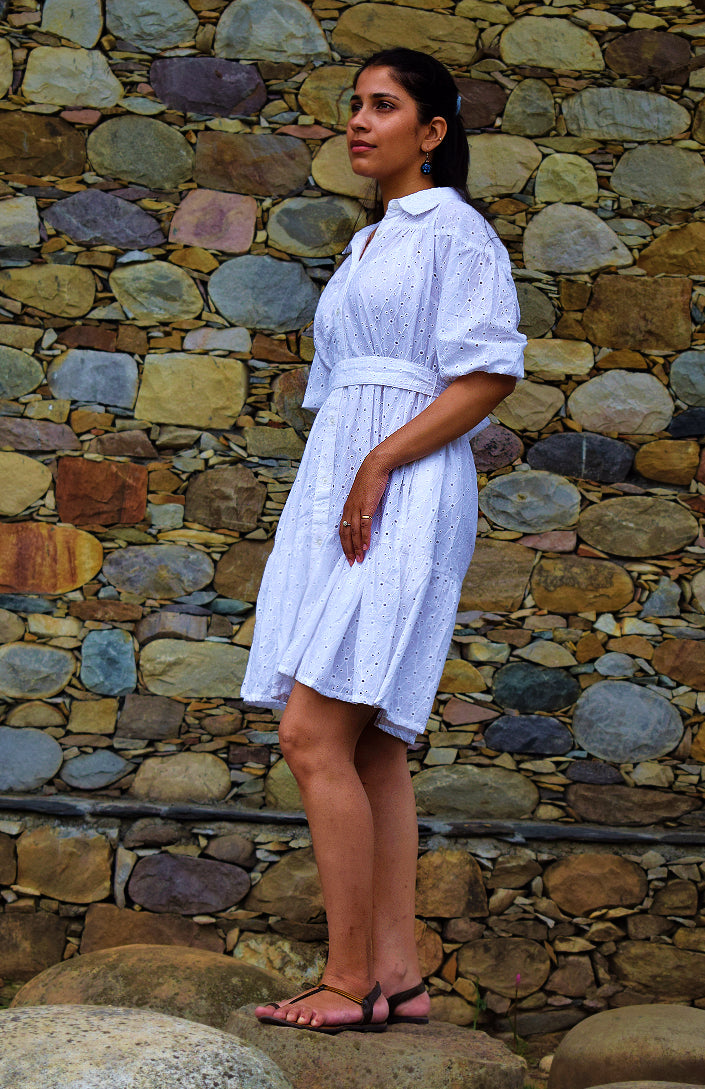 Audrey White Dress