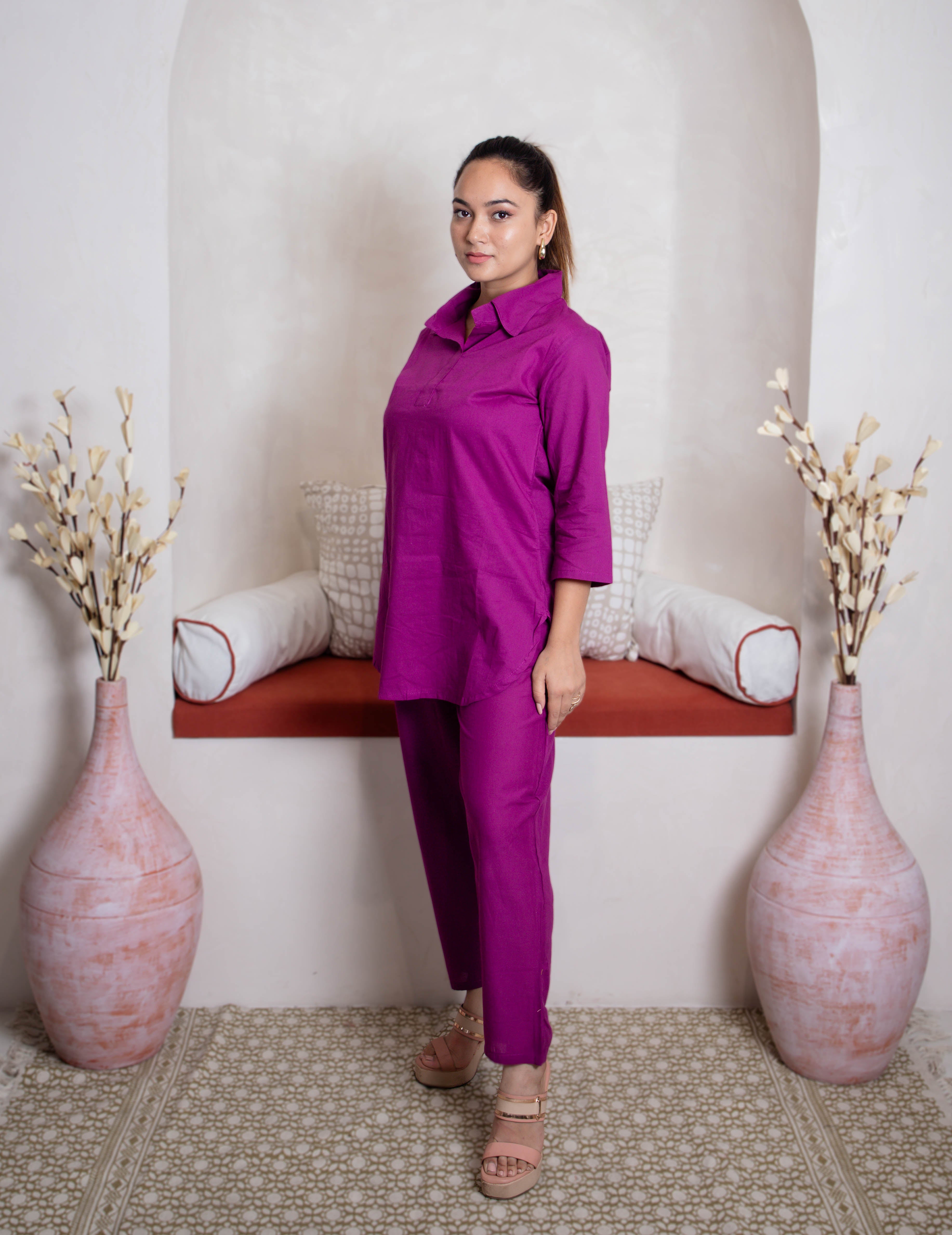 Plum Casual Set