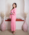 girl in pink coordset