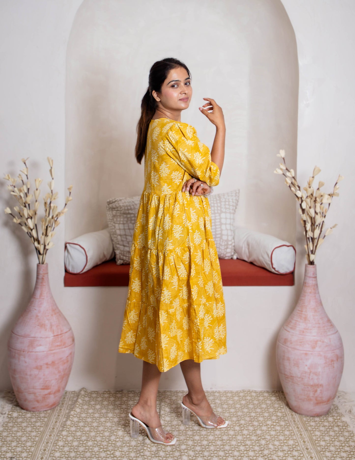 Golden Daffodil Dress - Mayin Clothing