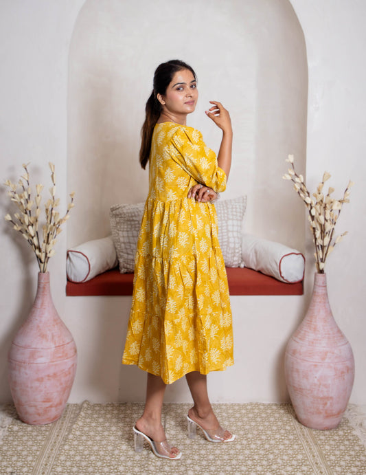 Golden Daffodil Dress - Mayin Clothing