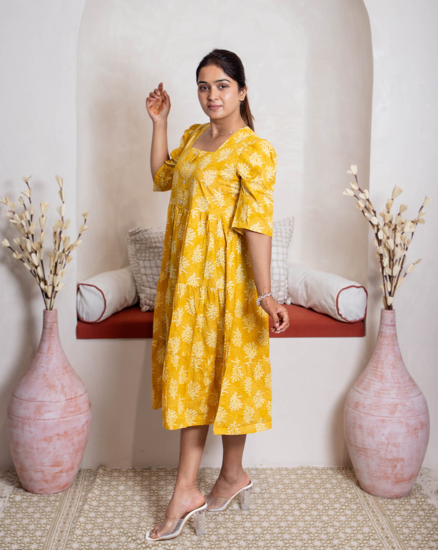 Golden Daffodil Dress - Mayin Clothing