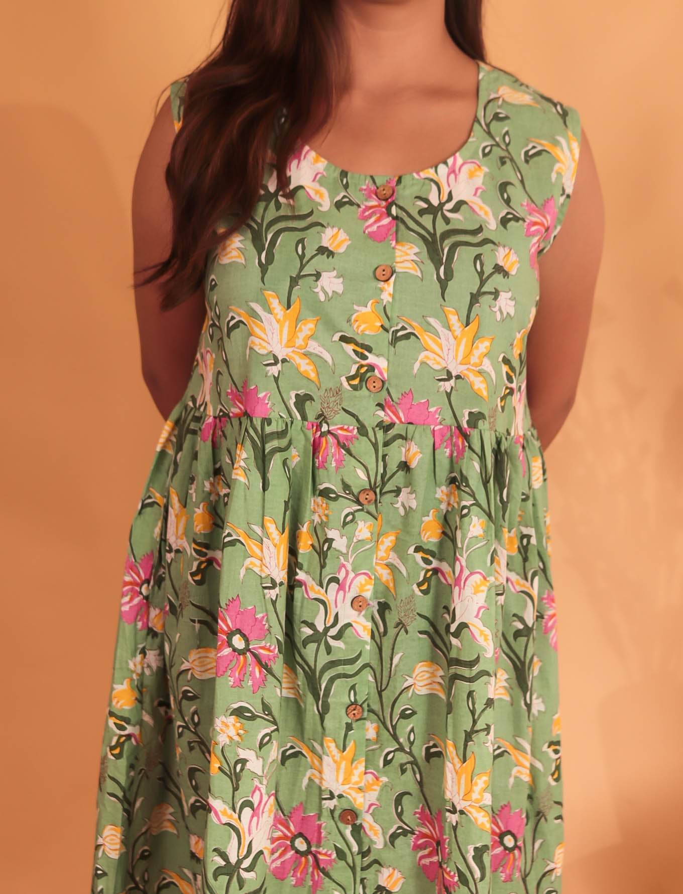 Garden Whispers Midi Dress - Mayin Clothing