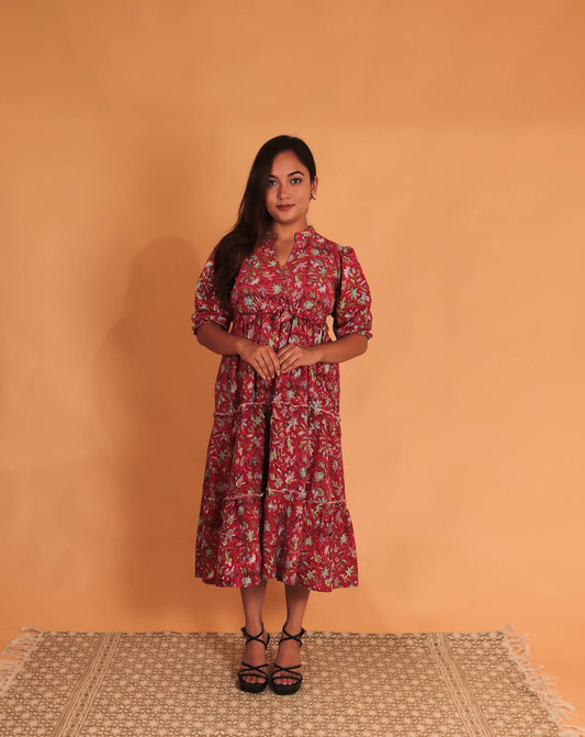 girl in floral dress