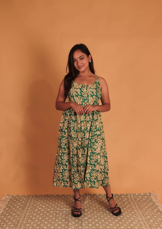 Green Essence Midi - Mayin Clothing