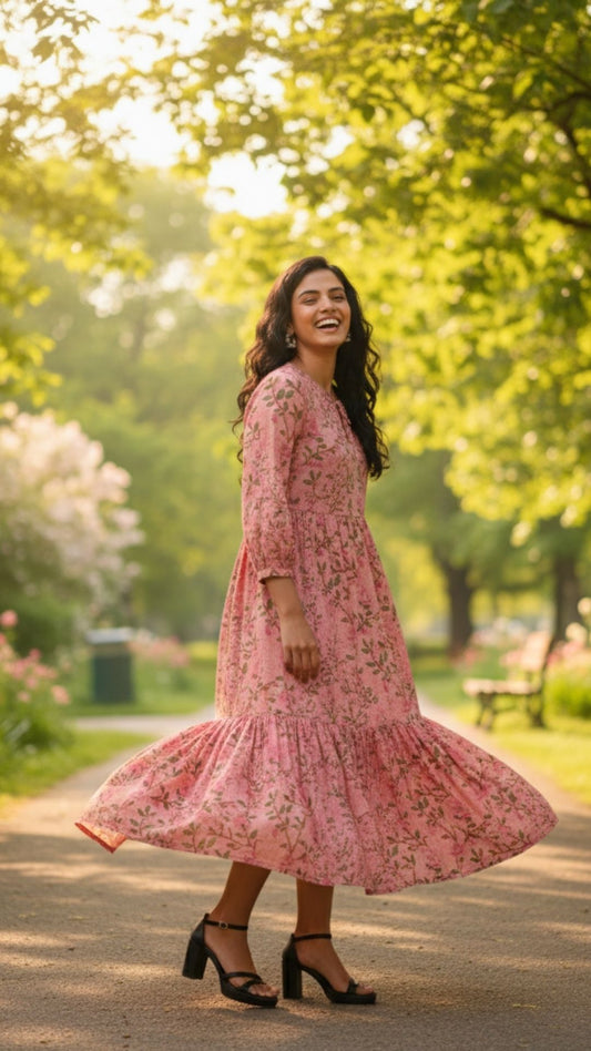 Blossom Ballet Midi Dress