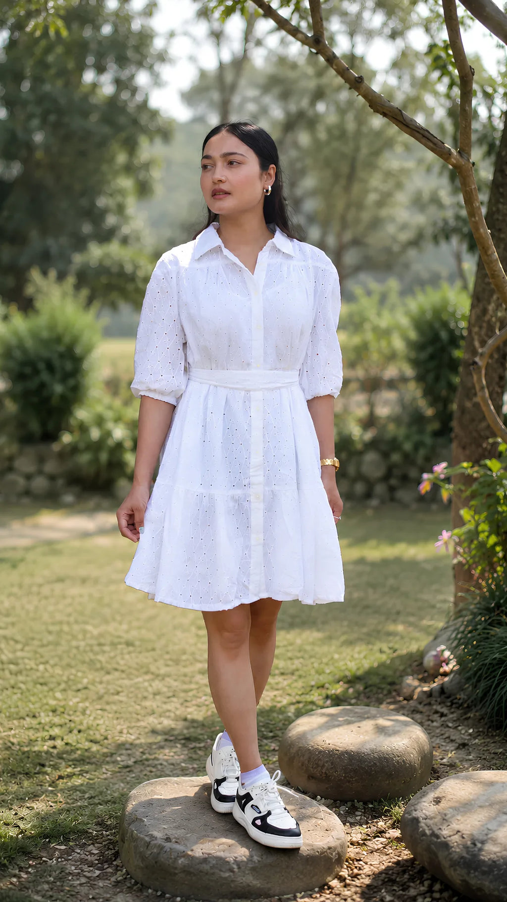 Audrey White Dress
