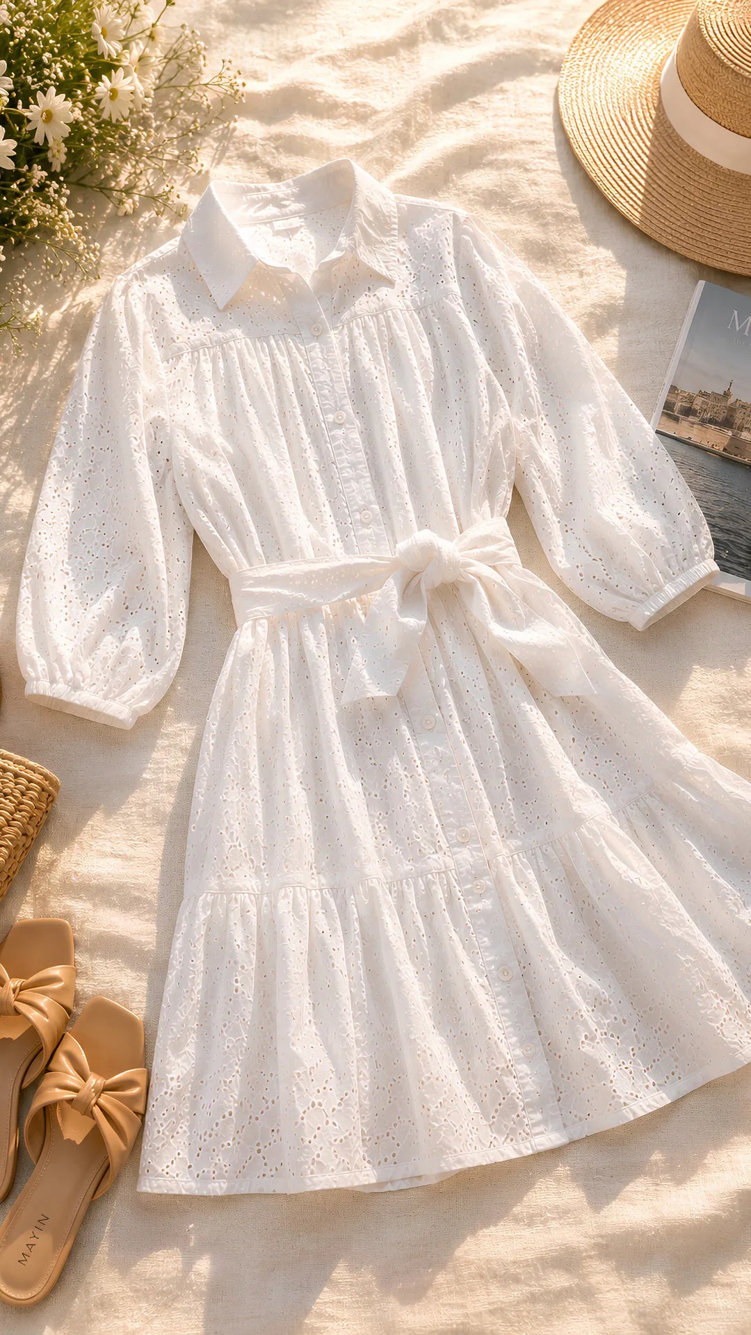 Audrey White Dress